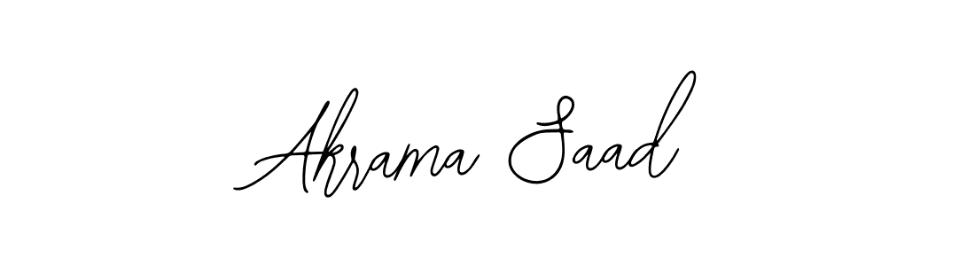 How to make Akrama Saad signature? Bearetta-2O07w is a professional autograph style. Create handwritten signature for Akrama Saad name. Akrama Saad signature style 12 images and pictures png