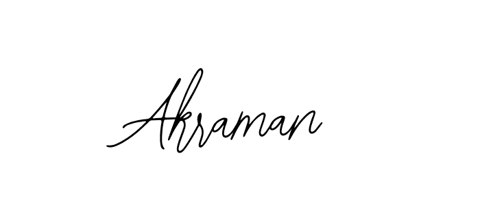 Use a signature maker to create a handwritten signature online. With this signature software, you can design (Bearetta-2O07w) your own signature for name Akraman. Akraman signature style 12 images and pictures png