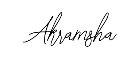How to make Akramsha name signature. Use Bearetta-2O07w style for creating short signs online. This is the latest handwritten sign. Akramsha signature style 12 images and pictures png