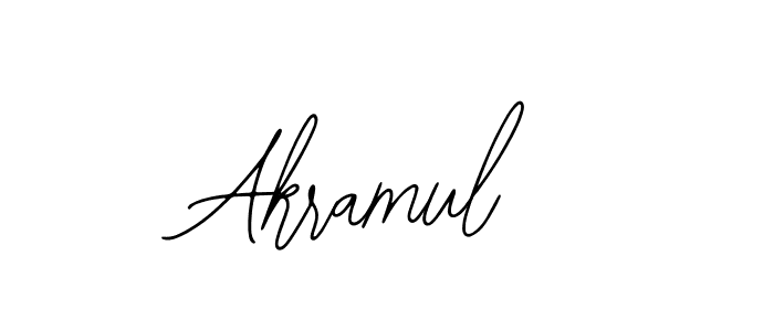 Design your own signature with our free online signature maker. With this signature software, you can create a handwritten (Bearetta-2O07w) signature for name Akramul. Akramul signature style 12 images and pictures png