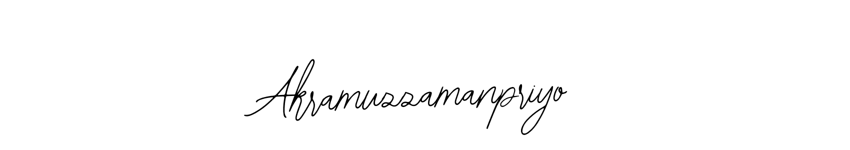 How to Draw Akramuzzamanpriyo signature style? Bearetta-2O07w is a latest design signature styles for name Akramuzzamanpriyo. Akramuzzamanpriyo signature style 12 images and pictures png