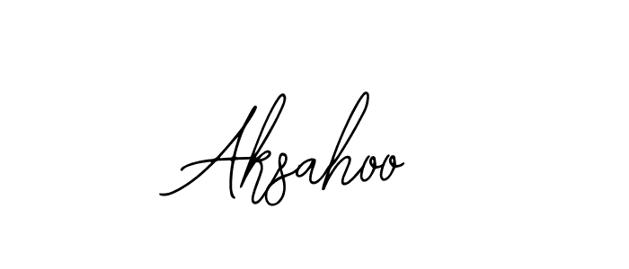 Design your own signature with our free online signature maker. With this signature software, you can create a handwritten (Bearetta-2O07w) signature for name Aksahoo. Aksahoo signature style 12 images and pictures png