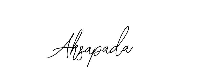 Bearetta-2O07w is a professional signature style that is perfect for those who want to add a touch of class to their signature. It is also a great choice for those who want to make their signature more unique. Get Aksapada name to fancy signature for free. Aksapada signature style 12 images and pictures png