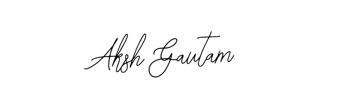 Also You can easily find your signature by using the search form. We will create Aksh Gautam name handwritten signature images for you free of cost using Bearetta-2O07w sign style. Aksh Gautam signature style 12 images and pictures png