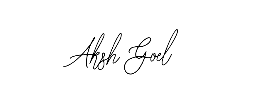 Make a beautiful signature design for name Aksh Goel. Use this online signature maker to create a handwritten signature for free. Aksh Goel signature style 12 images and pictures png