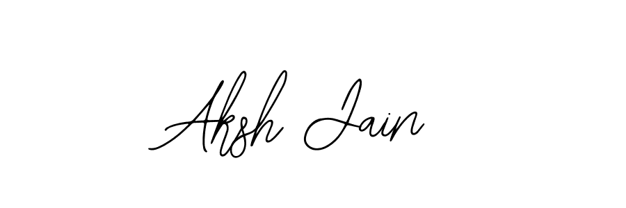 Make a beautiful signature design for name Aksh Jain. With this signature (Bearetta-2O07w) style, you can create a handwritten signature for free. Aksh Jain signature style 12 images and pictures png