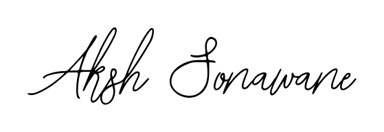 The Bearetta-2O07w typeface gives name Aksh Sonawane a refined look. Suitable for certificates, diplomas, and official verification. Aksh Sonawane signature style 12 images and pictures png