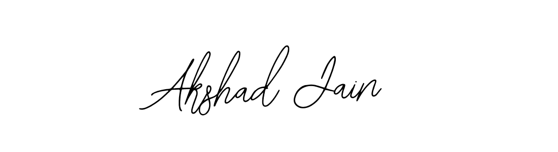 How to make Akshad Jain signature? Bearetta-2O07w is a professional autograph style. Create handwritten signature for Akshad Jain name. Akshad Jain signature style 12 images and pictures png