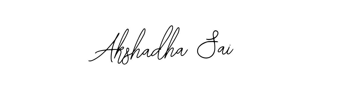Bearetta-2O07w is a professional signature style that is perfect for those who want to add a touch of class to their signature. It is also a great choice for those who want to make their signature more unique. Get Akshadha Sai name to fancy signature for free. Akshadha Sai signature style 12 images and pictures png
