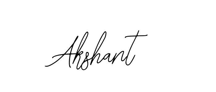 Use a signature maker to create a handwritten signature online. With this signature software, you can design (Bearetta-2O07w) your own signature for name Akshant. Akshant signature style 12 images and pictures png