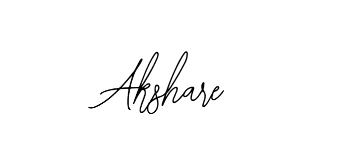 Design your own signature with our free online signature maker. With this signature software, you can create a handwritten (Bearetta-2O07w) signature for name Akshare. Akshare signature style 12 images and pictures png