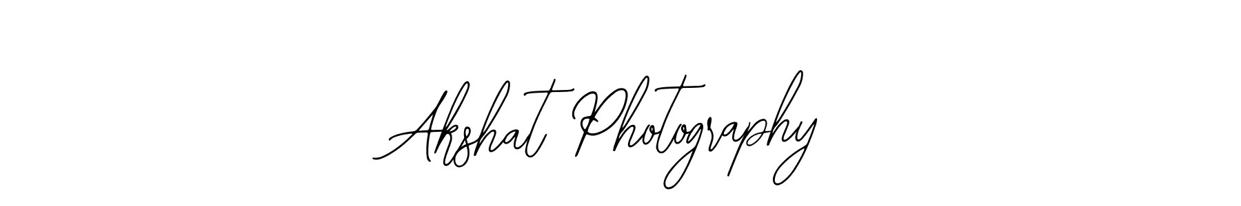 How to make Akshat Photography name signature. Use Bearetta-2O07w style for creating short signs online. This is the latest handwritten sign. Akshat Photography signature style 12 images and pictures png