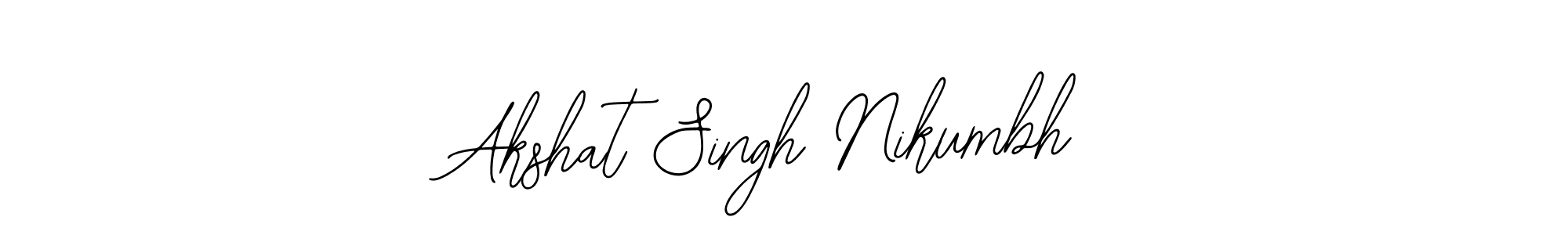 It looks lik you need a new signature style for name Akshat Singh Nikumbh. Design unique handwritten (Bearetta-2O07w) signature with our free signature maker in just a few clicks. Akshat Singh Nikumbh signature style 12 images and pictures png