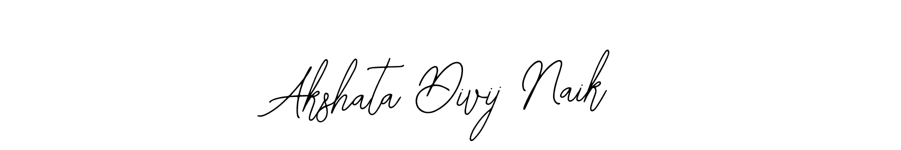 Bearetta-2O07w is a professional signature style that is perfect for those who want to add a touch of class to their signature. It is also a great choice for those who want to make their signature more unique. Get Akshata Divij Naik name to fancy signature for free. Akshata Divij Naik signature style 12 images and pictures png