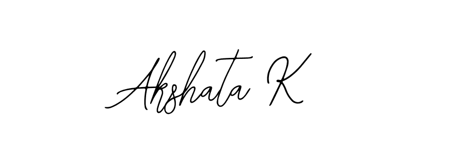 It looks lik you need a new signature style for name Akshata K. Design unique handwritten (Bearetta-2O07w) signature with our free signature maker in just a few clicks. Akshata K signature style 12 images and pictures png