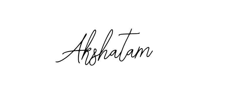 Similarly Bearetta-2O07w is the best handwritten signature design. Signature creator online .You can use it as an online autograph creator for name Akshatam. Akshatam signature style 12 images and pictures png