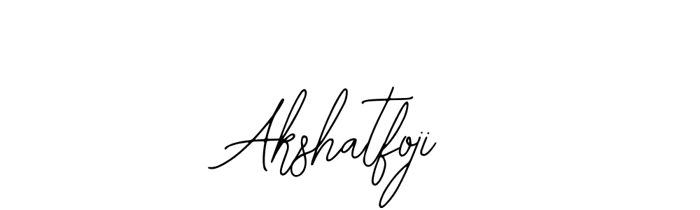 The best way (Bearetta-2O07w) to make a short signature is to pick only two or three words in your name. The name Akshatfoji include a total of six letters. For converting this name. Akshatfoji signature style 12 images and pictures png