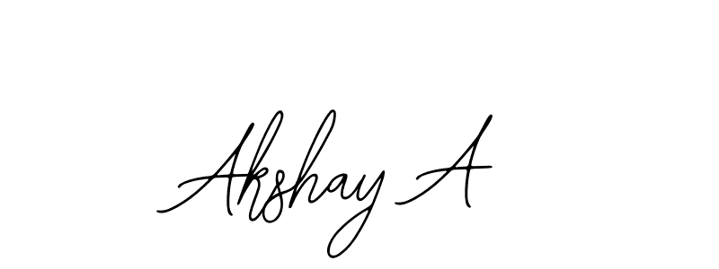 Design your own signature with our free online signature maker. With this signature software, you can create a handwritten (Bearetta-2O07w) signature for name Akshay A. Akshay A signature style 12 images and pictures png