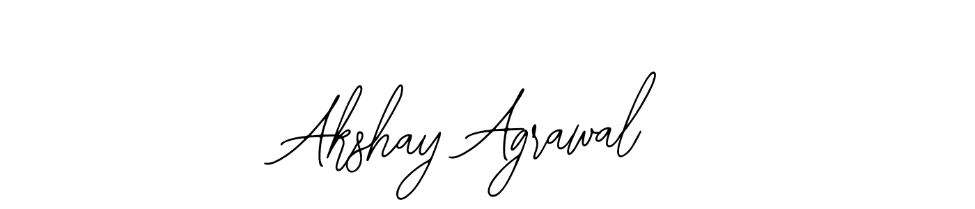 How to make Akshay Agrawal name signature. Use Bearetta-2O07w style for creating short signs online. This is the latest handwritten sign. Akshay Agrawal signature style 12 images and pictures png