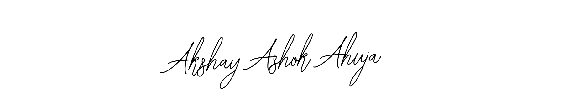 Also we have Akshay Ashok Ahuja name is the best signature style. Create professional handwritten signature collection using Bearetta-2O07w autograph style. Akshay Ashok Ahuja signature style 12 images and pictures png