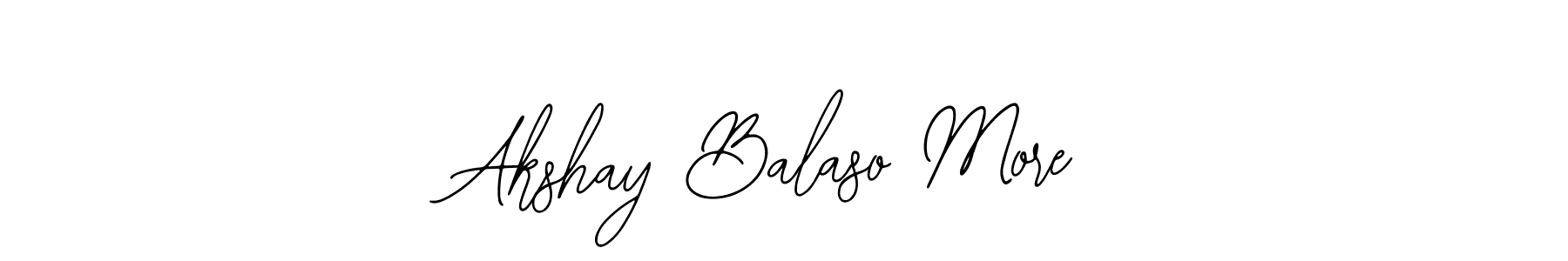 You should practise on your own different ways (Bearetta-2O07w) to write your name (Akshay Balaso More) in signature. don't let someone else do it for you. Akshay Balaso More signature style 12 images and pictures png