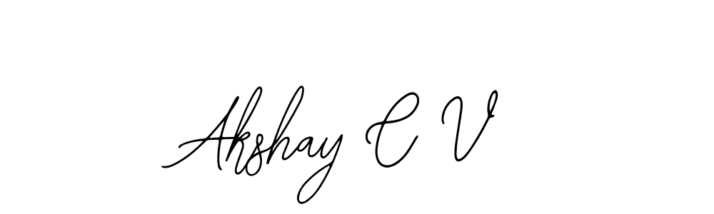 This is the best signature style for the Akshay C V name. Also you like these signature font (Bearetta-2O07w). Mix name signature. Akshay C V signature style 12 images and pictures png