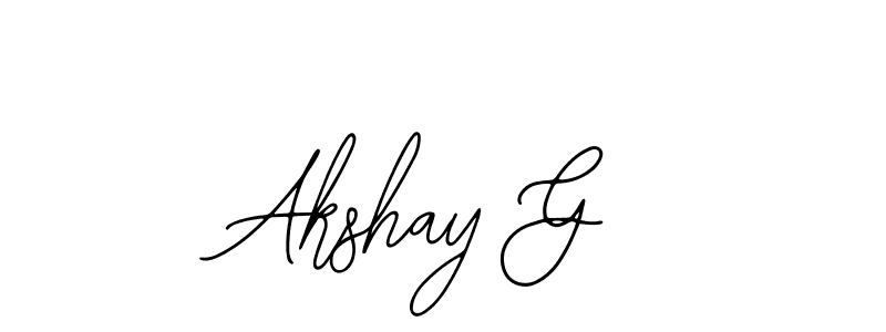 Also You can easily find your signature by using the search form. We will create Akshay G name handwritten signature images for you free of cost using Bearetta-2O07w sign style. Akshay G signature style 12 images and pictures png