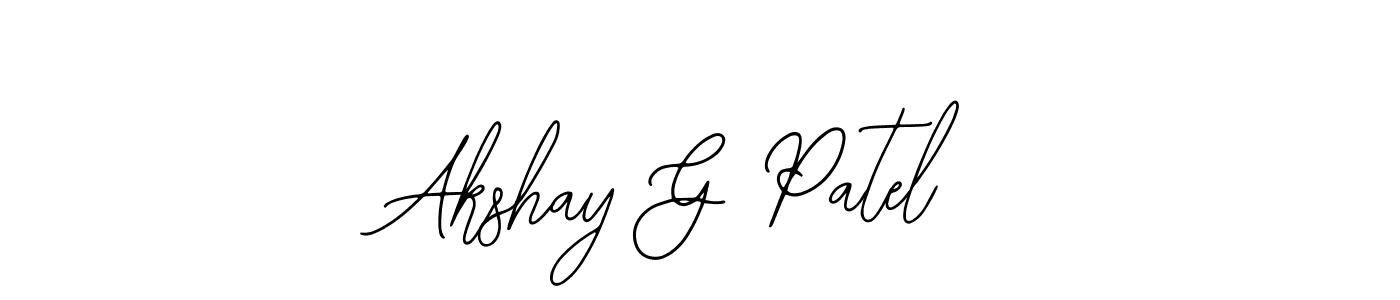 Akshay G Patel stylish signature style. Best Handwritten Sign (Bearetta-2O07w) for my name. Handwritten Signature Collection Ideas for my name Akshay G Patel. Akshay G Patel signature style 12 images and pictures png