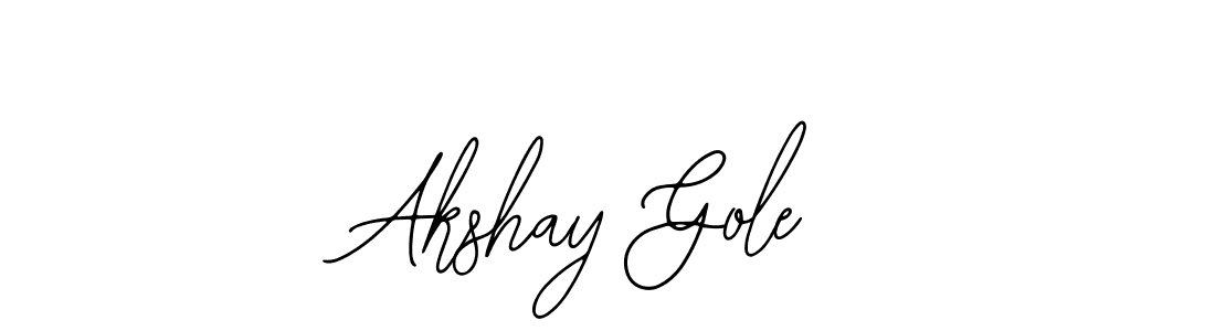 You should practise on your own different ways (Bearetta-2O07w) to write your name (Akshay Gole) in signature. don't let someone else do it for you. Akshay Gole signature style 12 images and pictures png