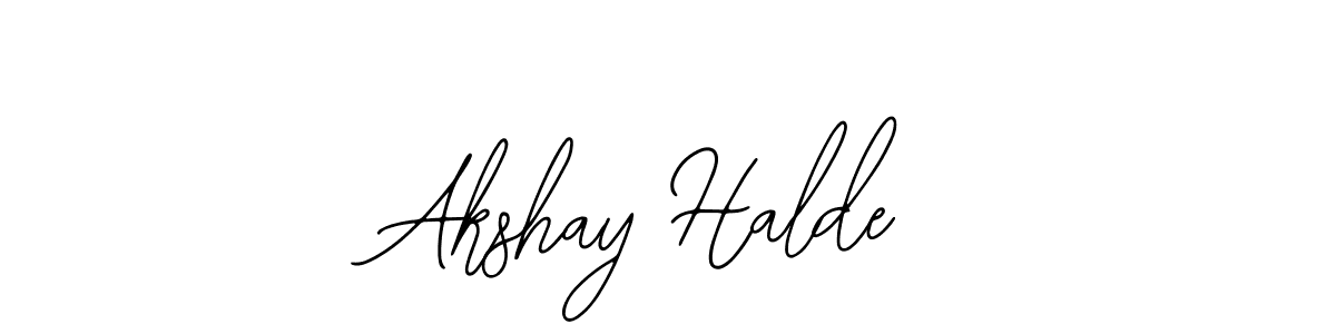 Make a beautiful signature design for name Akshay Halde. Use this online signature maker to create a handwritten signature for free. Akshay Halde signature style 12 images and pictures png