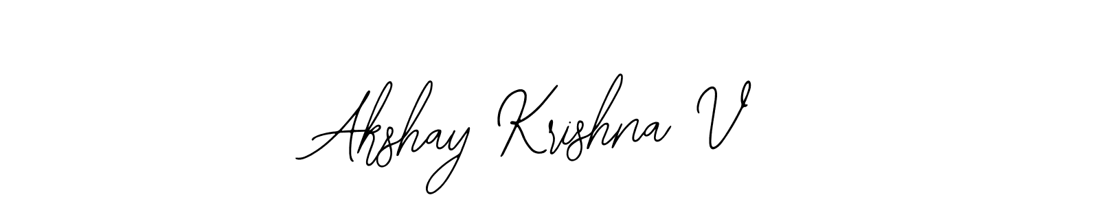 Akshay Krishna V stylish signature style. Best Handwritten Sign (Bearetta-2O07w) for my name. Handwritten Signature Collection Ideas for my name Akshay Krishna V. Akshay Krishna V signature style 12 images and pictures png