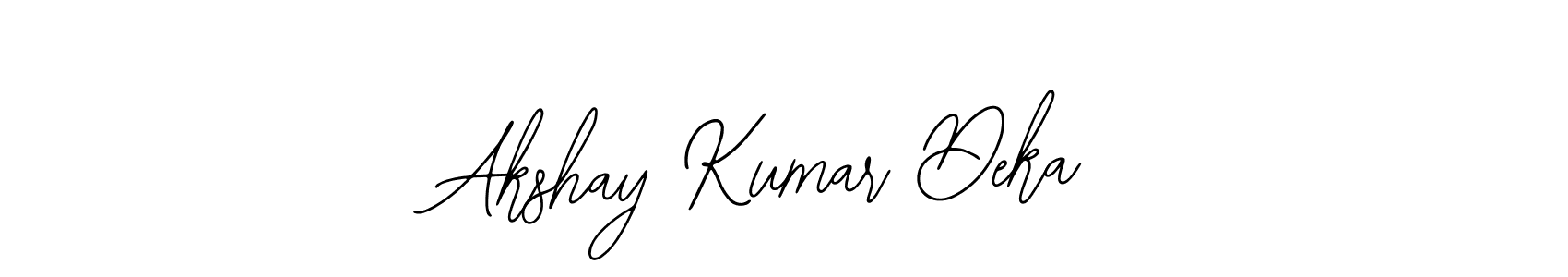 Also You can easily find your signature by using the search form. We will create Akshay Kumar Deka name handwritten signature images for you free of cost using Bearetta-2O07w sign style. Akshay Kumar Deka signature style 12 images and pictures png