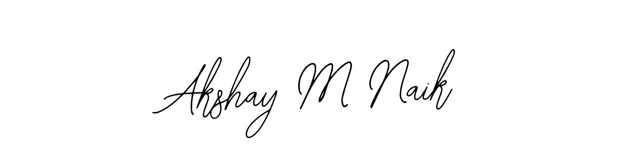 Create a beautiful signature design for name Akshay M Naik. With this signature (Bearetta-2O07w) fonts, you can make a handwritten signature for free. Akshay M Naik signature style 12 images and pictures png