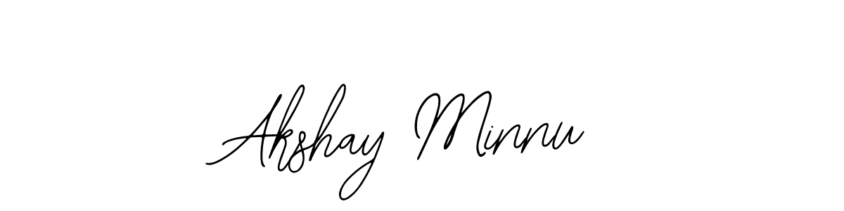 if you are searching for the best signature style for your name Akshay Minnu. so please give up your signature search. here we have designed multiple signature styles  using Bearetta-2O07w. Akshay Minnu signature style 12 images and pictures png