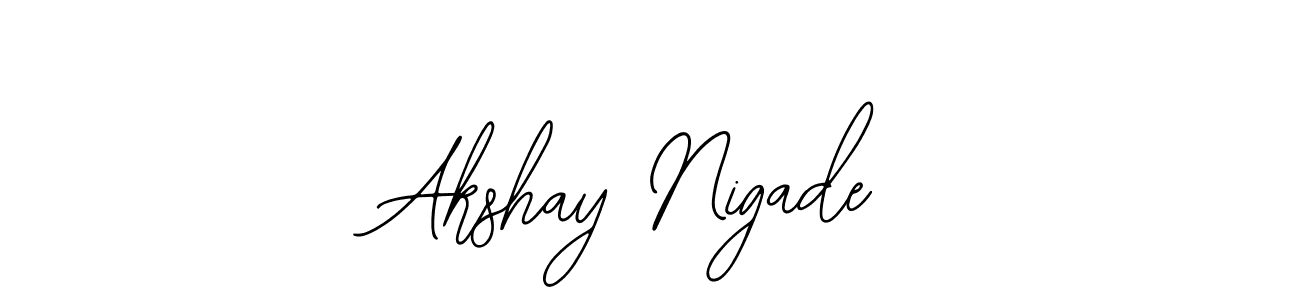 How to make Akshay Nigade signature? Bearetta-2O07w is a professional autograph style. Create handwritten signature for Akshay Nigade name. Akshay Nigade signature style 12 images and pictures png
