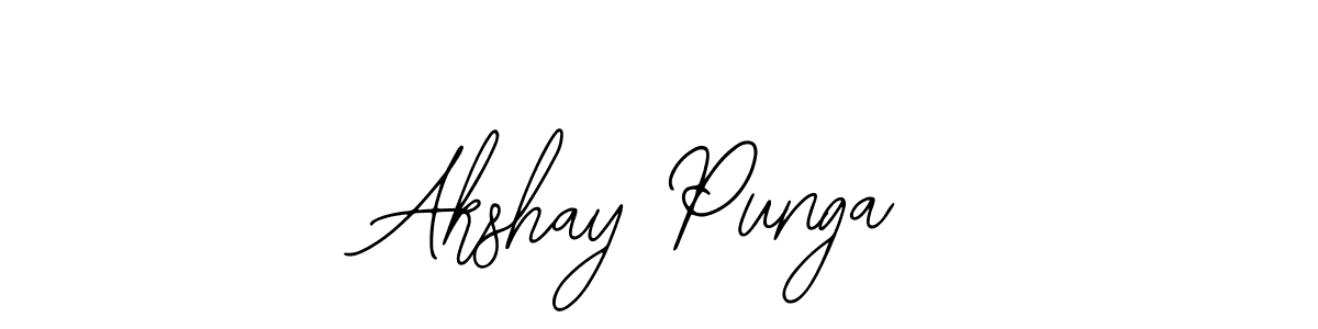 The best way (Bearetta-2O07w) to make a short signature is to pick only two or three words in your name. The name Akshay Punga include a total of six letters. For converting this name. Akshay Punga signature style 12 images and pictures png