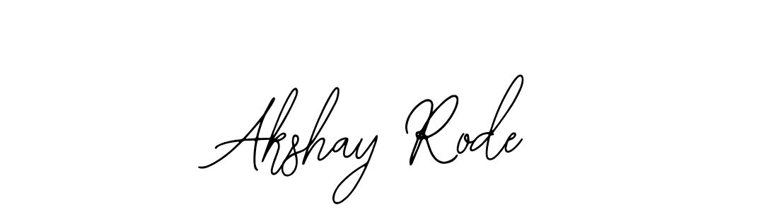Design your own signature with our free online signature maker. With this signature software, you can create a handwritten (Bearetta-2O07w) signature for name Akshay Rode. Akshay Rode signature style 12 images and pictures png