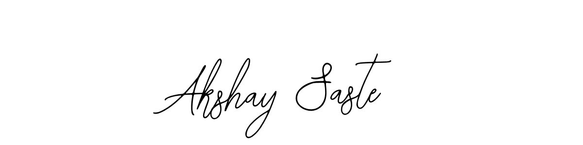 Design your own signature with our free online signature maker. With this signature software, you can create a handwritten (Bearetta-2O07w) signature for name Akshay Saste. Akshay Saste signature style 12 images and pictures png