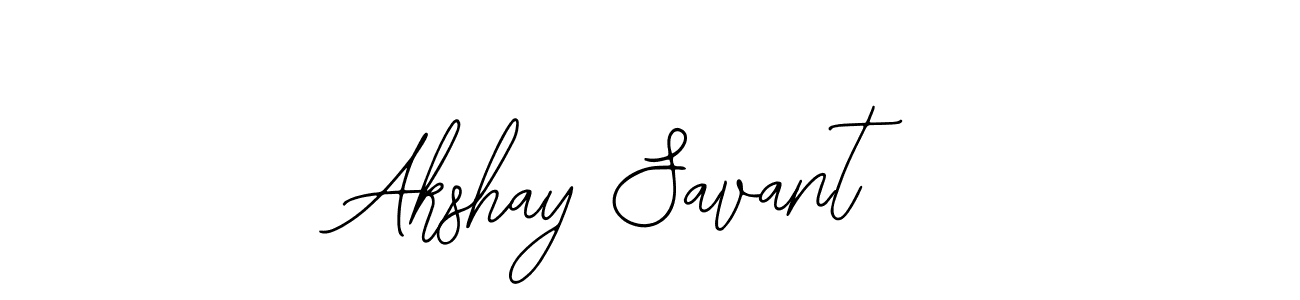 Use a signature maker to create a handwritten signature online. With this signature software, you can design (Bearetta-2O07w) your own signature for name Akshay Savant. Akshay Savant signature style 12 images and pictures png