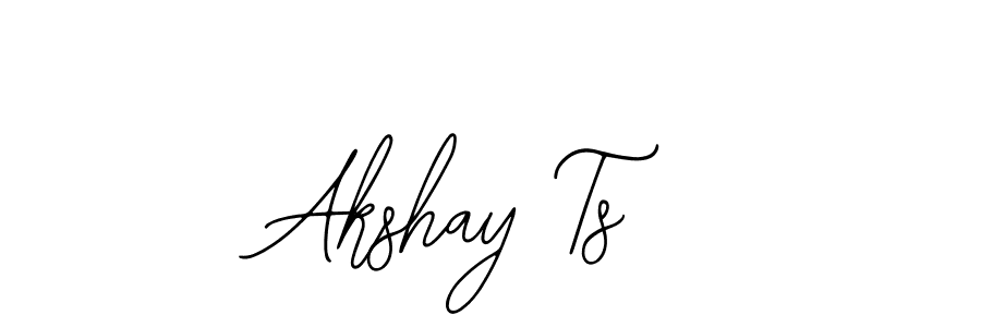 The best way (Bearetta-2O07w) to make a short signature is to pick only two or three words in your name. The name Akshay Ts include a total of six letters. For converting this name. Akshay Ts signature style 12 images and pictures png