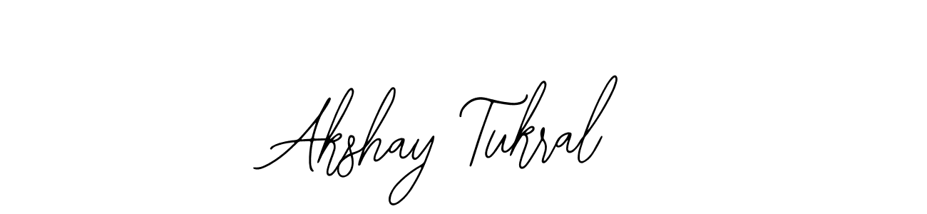 How to make Akshay Tukral signature? Bearetta-2O07w is a professional autograph style. Create handwritten signature for Akshay Tukral name. Akshay Tukral signature style 12 images and pictures png