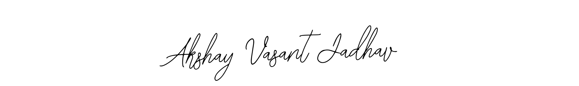 Use a signature maker to create a handwritten signature online. With this signature software, you can design (Bearetta-2O07w) your own signature for name Akshay Vasant Jadhav. Akshay Vasant Jadhav signature style 12 images and pictures png