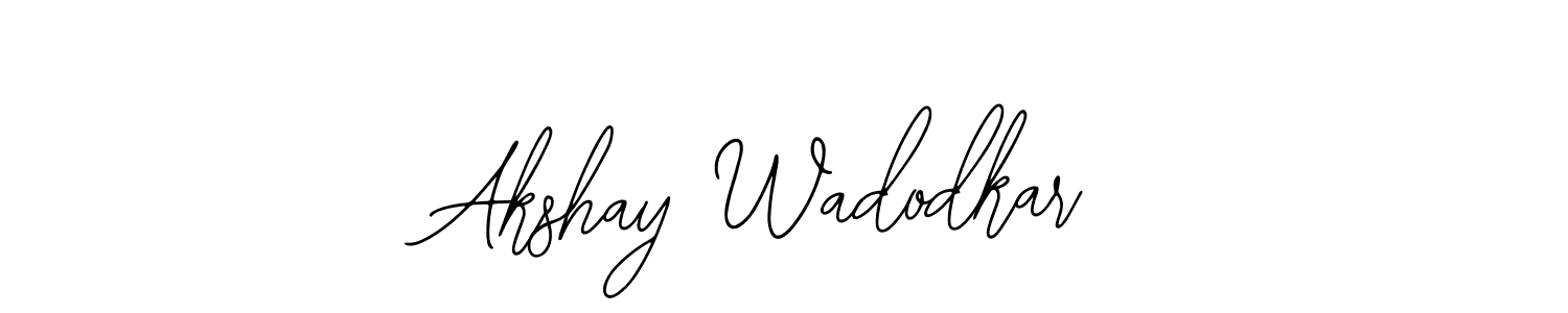 if you are searching for the best signature style for your name Akshay Wadodkar. so please give up your signature search. here we have designed multiple signature styles  using Bearetta-2O07w. Akshay Wadodkar signature style 12 images and pictures png