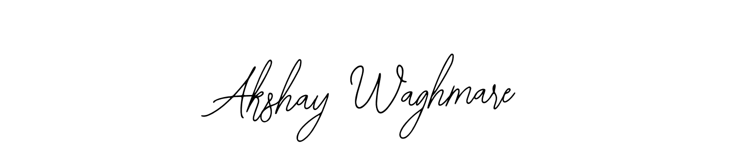 How to make Akshay Waghmare name signature. Use Bearetta-2O07w style for creating short signs online. This is the latest handwritten sign. Akshay Waghmare signature style 12 images and pictures png