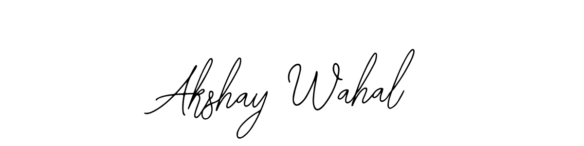 See photos of Akshay Wahal official signature by Spectra . Check more albums & portfolios. Read reviews & check more about Bearetta-2O07w font. Akshay Wahal signature style 12 images and pictures png
