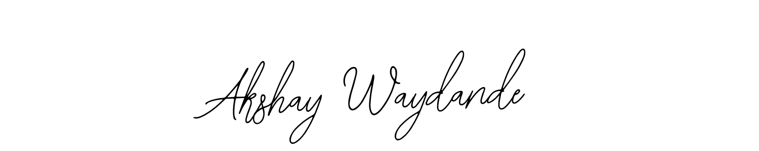 Also You can easily find your signature by using the search form. We will create Akshay Waydande name handwritten signature images for you free of cost using Bearetta-2O07w sign style. Akshay Waydande signature style 12 images and pictures png