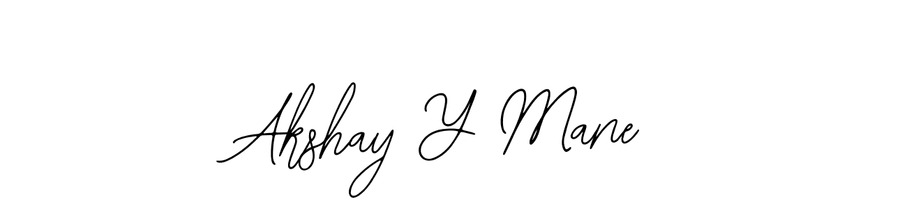 How to make Akshay Y Mane name signature. Use Bearetta-2O07w style for creating short signs online. This is the latest handwritten sign. Akshay Y Mane signature style 12 images and pictures png