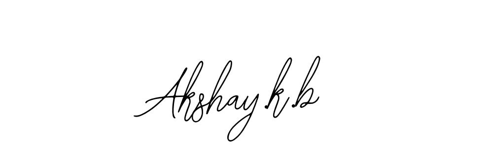 It looks lik you need a new signature style for name Akshay.k.b. Design unique handwritten (Bearetta-2O07w) signature with our free signature maker in just a few clicks. Akshay.k.b signature style 12 images and pictures png