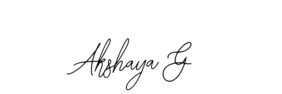 Use a signature maker to create a handwritten signature online. With this signature software, you can design (Bearetta-2O07w) your own signature for name Akshaya G. Akshaya G signature style 12 images and pictures png