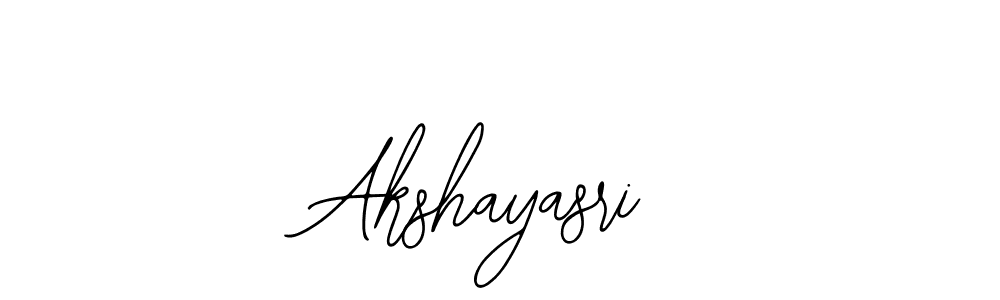 How to make Akshayasri signature? Bearetta-2O07w is a professional autograph style. Create handwritten signature for Akshayasri name. Akshayasri signature style 12 images and pictures png